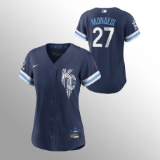 Royals #27 Women's Adalberto Mondesi 2022 City Connect Replica Navy Jersey