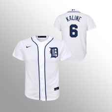 Tigers #6 Al Kaline Youth Jersey Replica White Home