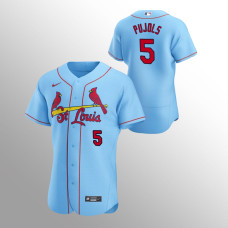 Light Blue Authentic Cardinals Albert Pujols Jersey Alternate