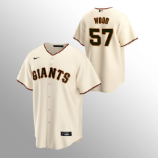 Replica Giants Cream Alex Wood Jersey Home 2022