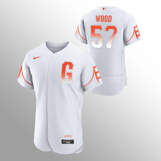 Giants Alex Wood Jersey White Authentic 2022 City Connect