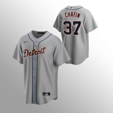 Detroit Tigers #37 Andrew Chafin Road Replica Gray Jersey