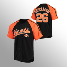 San Francisco Giants Jersey Anthony DeSclafani Black #26 Replica Button-Down Raglan