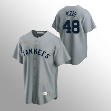 Cooperstown Collection Yankees Gray Anthony Rizzo Jersey Road