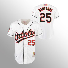 Anthony Santander Orioles #25 Authentic Jersey Home White