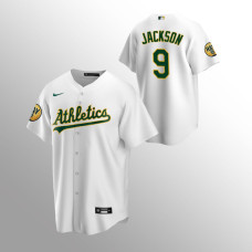 Reggie Jackson Oakland Athletics Replica Ray Fosse Patch White Jersey