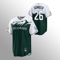 Austin Gomber Rockies Jersey Green 2022 City Connect Replica