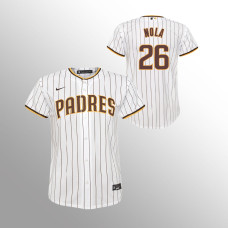 Padres #26 Youth Austin Nola Home Replica White Jersey