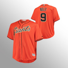 Giants #9 Brandon Belt Alternat Cool Base Orange Jersey