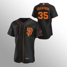 Brandon Crawford Black Giants Authentic Jersey Alternate