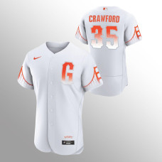 Giants Brandon Crawford Jersey White Authentic 2022 City Connect