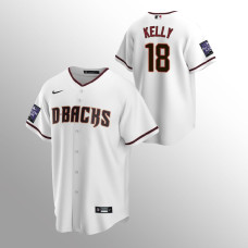 Arizona Diamondbacks Jersey Carson Kelly White #18 Replica Home