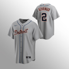 Detroit Tigers #2 Charlie Gehringer Road Replica Gray Jersey