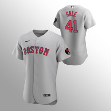 Boston Red Sox Jersey Chris Sale Gray #41 Authentic Road