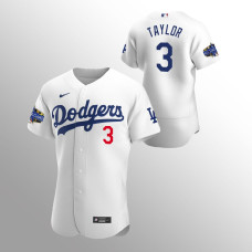 Los Angeles Dodgers #3 Chris Taylor Authentic 2022 All-Star Game White Jersey