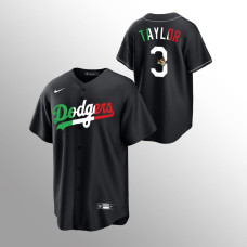 Black Chris Taylor Dodgers Jersey Mexican Heritage Night Replica