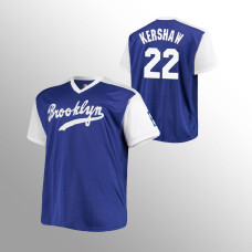 Los Angeles Dodgers Royal White Jersey Clayton Kershaw #22 Replica Cooperstown Collection