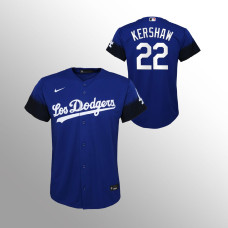 Dodgers Clayton Kershaw Jersey Royal Replica 2022 City Connect
