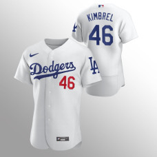 Los Angeles Dodgers #46 Craig Kimbrel Authentic Home White Jersey