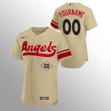 Custom Angels Jersey Gold 2022 City Connect Authentic