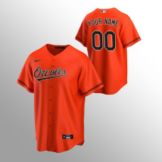 Custom Orioles #00 Replica Jersey Alternate Orange