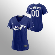 Women's Jersey Dodgers Custom #00 Alternate Royal Replica