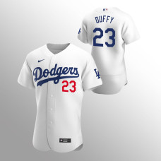 Los Angeles Dodgers Danny Duffy White #23 Authentic Home Jersey