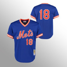 Mets Darryl Strawberry Jersey Royal Cooperstown Collection Mesh Batting Practice