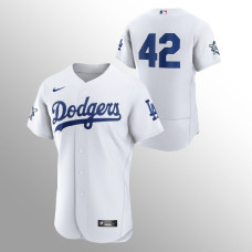 Jackie Robinson Los Angeles Dodgers Authentic White Jersey