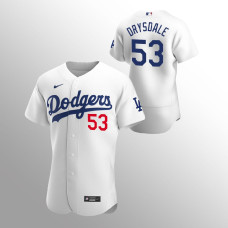 Los Angeles Dodgers Don Drysdale White #53 Authentic Home Jersey