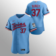 Minnesota Twins #37 Dylan Bundy Authentic Alternate Light Blue Jersey