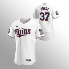 Minnesota Twins #37 Dylan Bundy Authentic Home White Jersey
