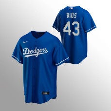 Los Angeles Dodgers Jersey Edwin Rios Royal #43 Replica Alternate