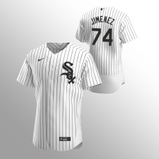White Sox #74 Men's Eloy Jimenez Authentic Alternate White Jersey