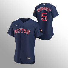 Boston Red Sox Authentic Jersey #5 Enrique Hernandez Alternate Navy