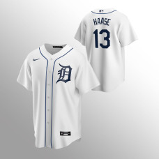 Tigers #13 Youth Eric Haase Replica Home White Jersey