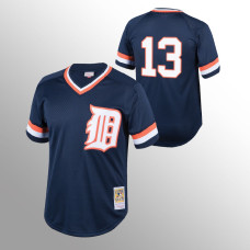 Detroit Tigers Eric Haase Navy #13 Cooperstown Collection Mitchell & Ness Mesh Batting Practice Jersey