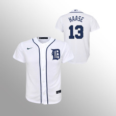 Tigers #13 Eric Haase Youth Jersey Replica White Home