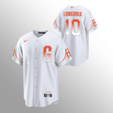 Evan Longoria White Giants Jersey 2022 City Connect Replica