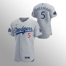 Los Angeles Dodgers #5 Freddie Freeman 2022 All-Star Game Authentic Grey Jersey