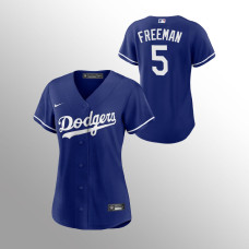 Women's Jersey Dodgers Freddie Freeman #5 Alternate Royal Replica
