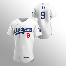Los Angeles Dodgers Gavin Lux White #9 Authentic Home Jersey