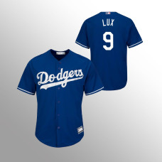 Los Angeles Dodgers Jersey Gavin Lux Royal #9 Big & Tall Replica