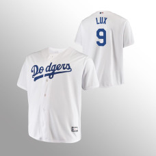 Los Angeles Dodgers Gavin Lux White #9 Big & Tall Replica Jersey