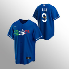 Dodgers Gavin Lux Jersey Royal Mexican Heritage Night Replica