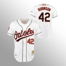 Jackie Robinson Orioles #42 Authentic Jersey Home White