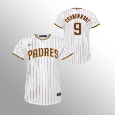 Padres #9 Youth Jake Cronenworth Home Replica White Jersey