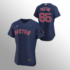 Boston Red Sox Authentic Jersey #65 James Paxton Alternate Navy