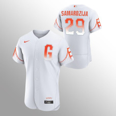 Giants Jeff Samardzija Jersey White Authentic 2022 City Connect