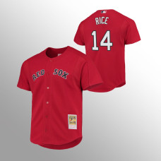 Red Sox Jim Rice Jersey Red Cooperstown Collection Mesh Batting Practice
